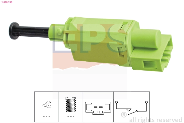 Switch, clutch control (cruise control) Made in Italy - OE Equivalent 1.810.198