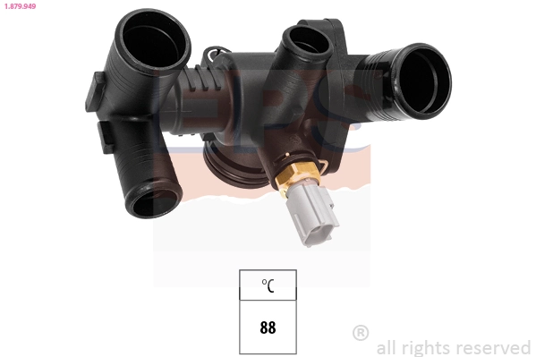 Thermostat, coolant Made in Italy - OE Equivalent 1.879.949