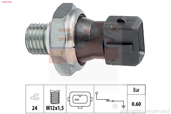 Oil Pressure Switch Made in Italy - OE Equivalent 1.800.164