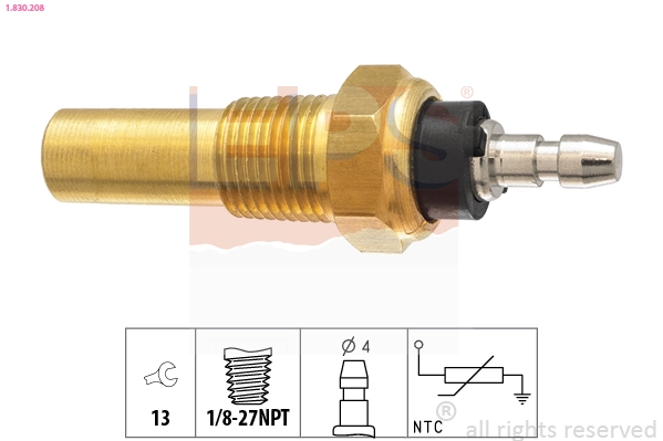Sensor, coolant temperature Made in Italy - OE Equivalent 1.830.208