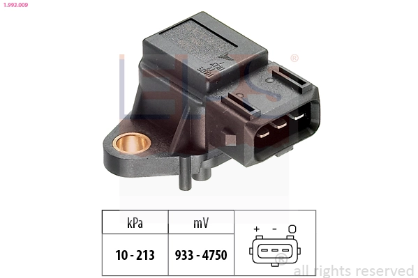 Air Pressure Sensor, altitude adaption Made in Italy - OE Equivalent 1.993.009