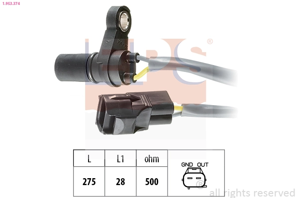 RPM Sensor, automatic transmission Made in Italy - OE Equivalent 1.953.374