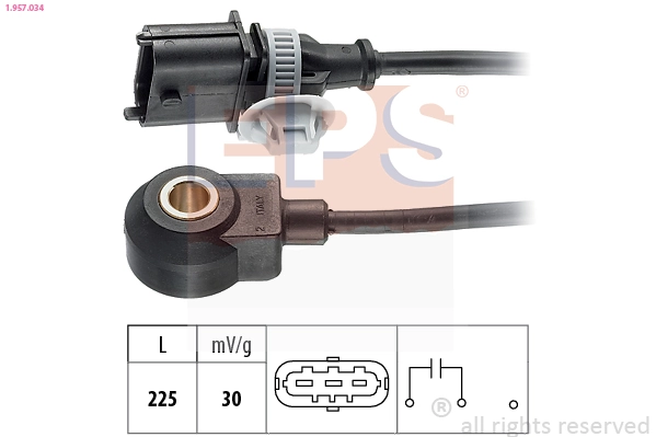 Knock Sensor Made in Italy - OE Equivalent 1.957.034