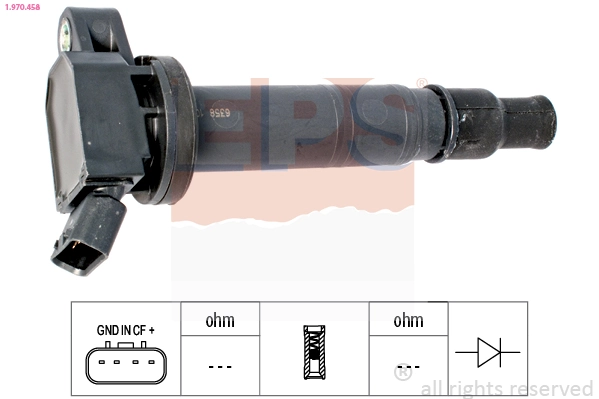Ignition Coil Made in Italy - OE Equivalent 1.970.458