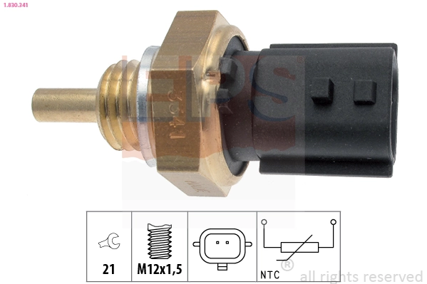 Sensor, coolant temperature Made in Italy - OE Equivalent 1.830.341