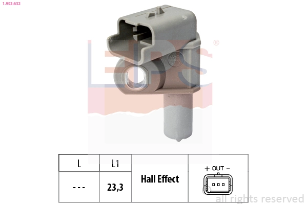 Sensor, camshaft position Made in Italy - OE Equivalent 1.953.632
