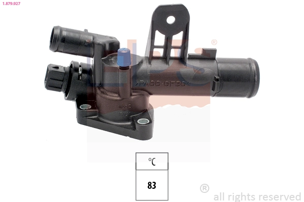 Thermostat, coolant Made in Italy - OE Equivalent 1.879.927