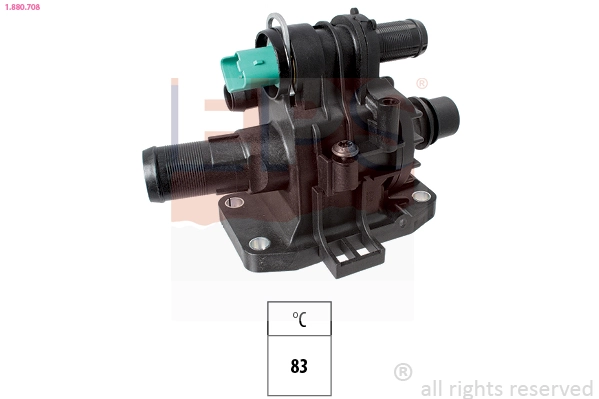 Thermostat, coolant Made in Italy - OE Equivalent 1.880.708