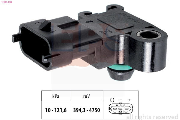 Air Pressure Sensor, altitude adaption Made in Italy - OE Equivalent 1.993.195
