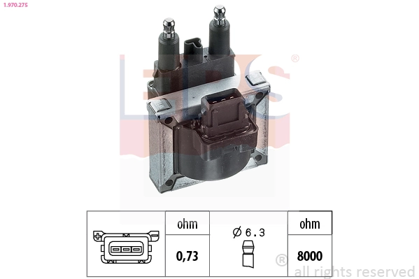 Ignition Coil Made in Italy - OE Equivalent 1.970.275