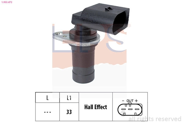Sensor, crankshaft pulse Made in Italy - OE Equivalent 1.953.472