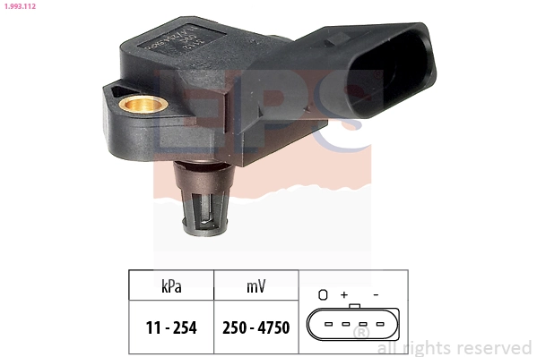 Air Pressure Sensor, altitude adaption Made in Italy - OE Equivalent 1.993.112