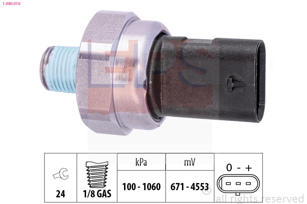 Sensor, oil pressure Made in Italy - OE Equivalent 1.980.016