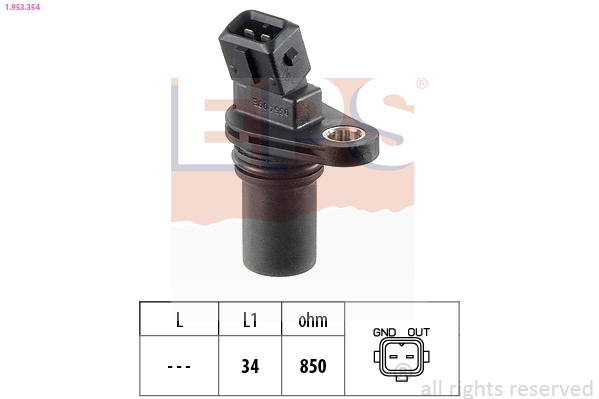 Sensor, engine speed Made in Italy - OE Equivalent 1.953.354