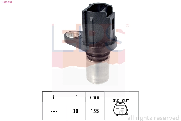 Sensor, crankshaft pulse Made in Italy - OE Equivalent 1.953.594