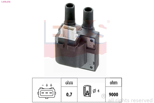 Ignition Coil Made in Italy - OE Equivalent 1.970.378