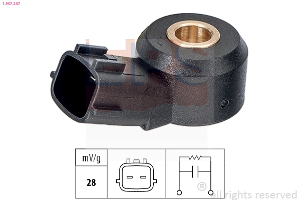 Knock Sensor Made in Italy - OE Equivalent 1.957.247