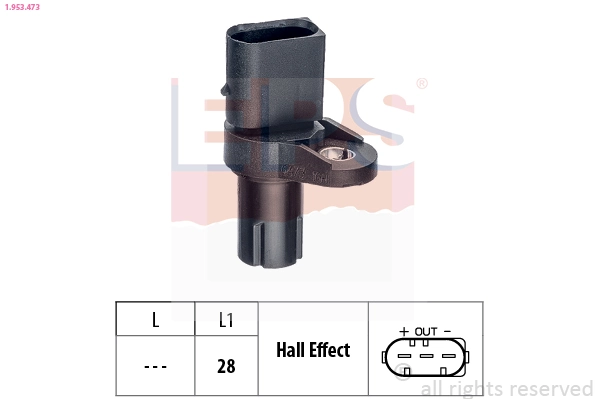Sensor, crankshaft pulse Made in Italy - OE Equivalent 1.953.473