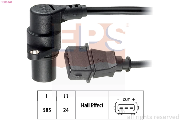 Sensor, crankshaft pulse Made in Italy - OE Equivalent 1.953.082