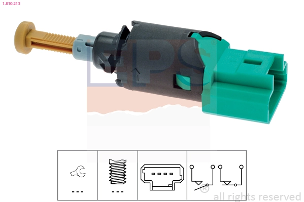 Stop Light Switch Made in Italy - OE Equivalent 1.810.213