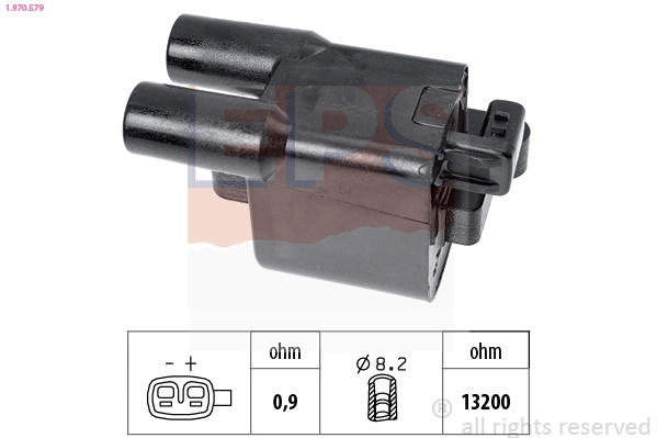 Ignition Coil Made in Italy - OE Equivalent 1.970.579