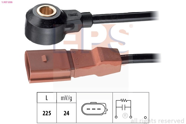 Knock Sensor Made in Italy - OE Equivalent 1.957.036