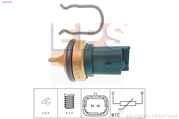 Sensor, coolant temperature Made in Italy - OE Equivalent 1.830.328