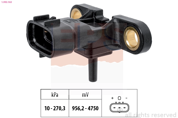 Air Pressure Sensor, altitude adaption Made in Italy - OE Equivalent 1.993.163