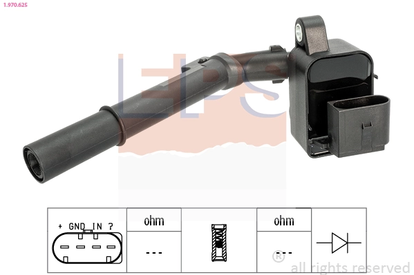 Ignition Coil Made in Italy - OE Equivalent 1.970.625