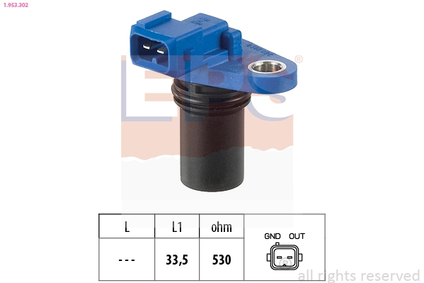 Sensor, engine speed Made in Italy - OE Equivalent 1.953.302