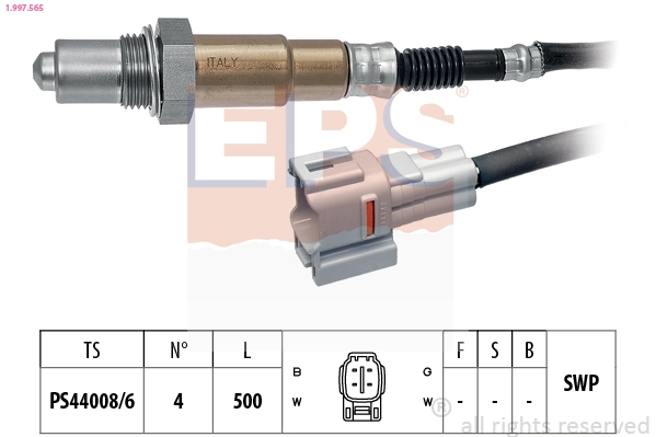 Oxygen Sensor Made in Italy - OE Equivalent 1.997.565