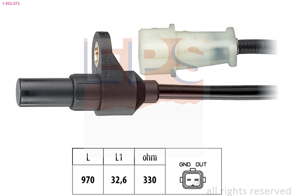 Sensor, crankshaft pulse Made in Italy - OE Equivalent 1.953.373