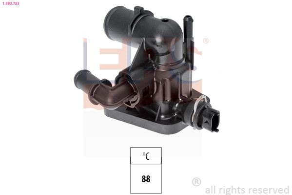Thermostat, coolant Made in Italy - OE Equivalent 1.880.783