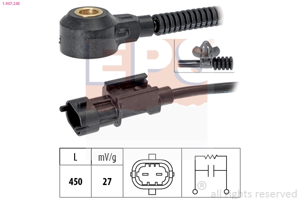 Knock Sensor Made in Italy - OE Equivalent 1.957.245
