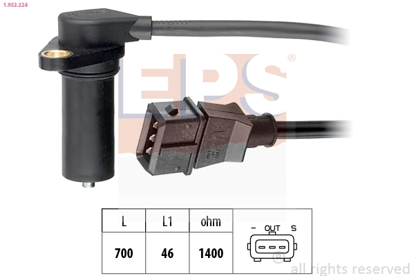 Sensor, crankshaft pulse Made in Italy - OE Equivalent 1.953.224
