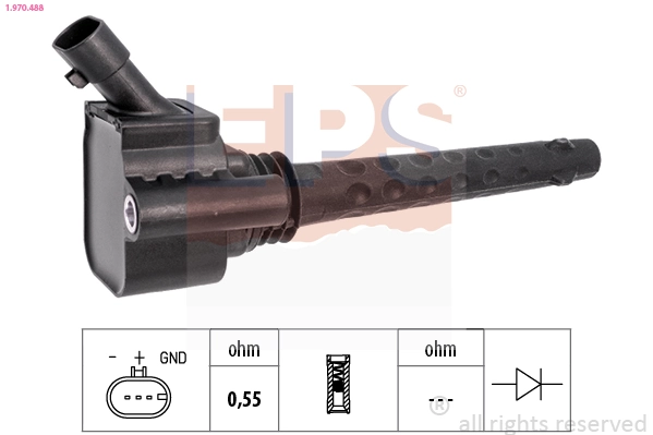 Ignition Coil Made in Italy - OE Equivalent 1.970.488