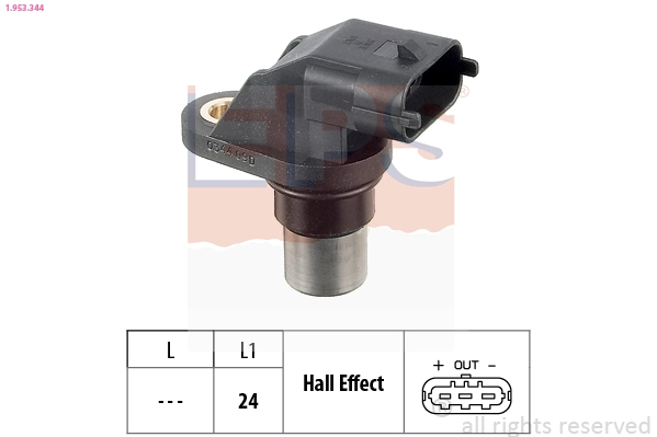Sensor, crankshaft pulse Made in Italy - OE Equivalent 1.953.344