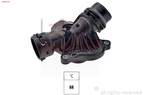 Thermostat, coolant Made in Italy - OE Equivalent 1.880.636