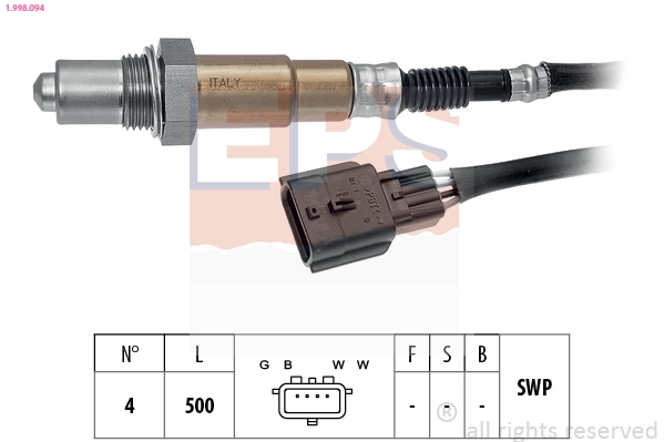 Oxygen Sensor Made in Italy - OE Equivalent 1.998.094