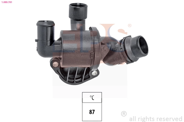 Thermostat, coolant Made in Italy - OE Equivalent 1.880.781