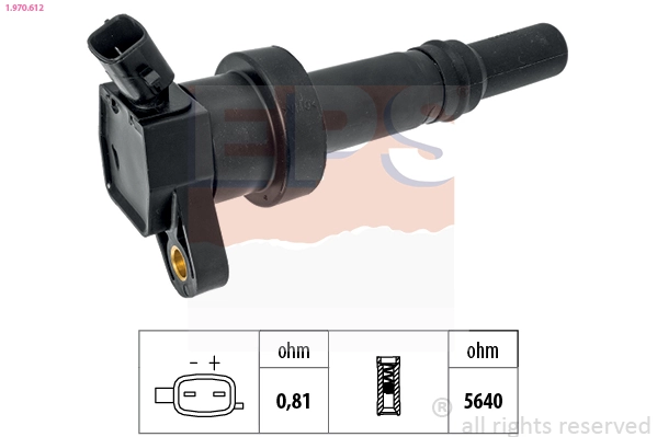 Ignition Coil Made in Italy - OE Equivalent 1.970.612