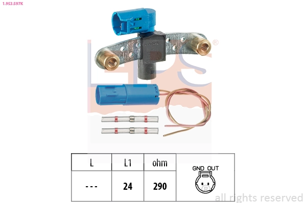 Sensor, crankshaft pulse Made in Italy - OE Equivalent 1.953.597K