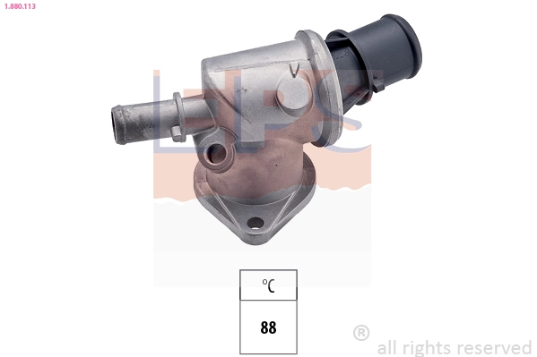 Thermostat, coolant Made in Italy - OE Equivalent 1.880.113