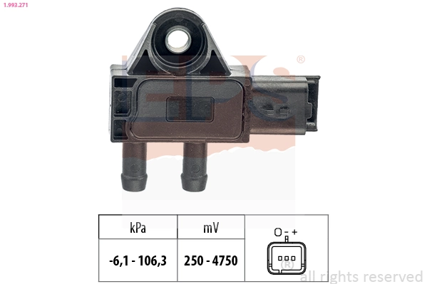 Air Pressure Sensor, altitude adaption Made in Italy - OE Equivalent 1.993.271