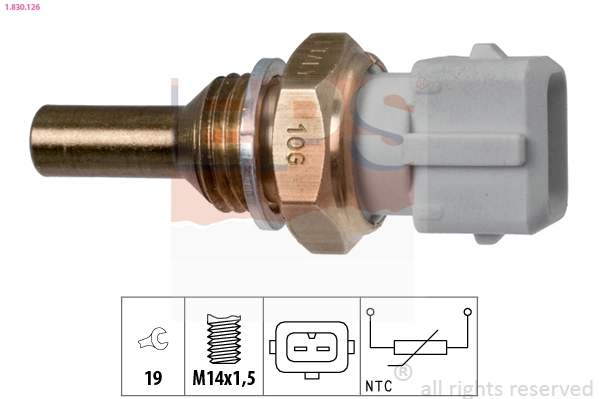Sensor, coolant temperature Made in Italy - OE Equivalent 1.830.126