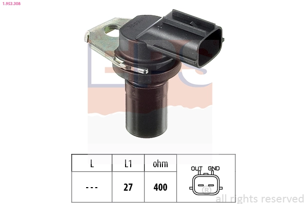 RPM Sensor, automatic transmission Made in Italy - OE Equivalent 1.953.308