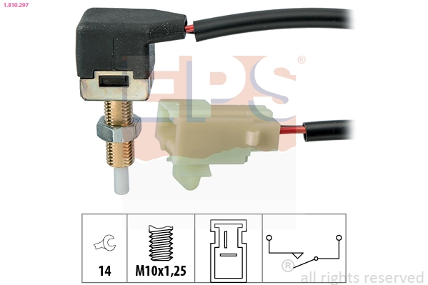 Stop Light Switch Made in Italy - OE Equivalent 1.810.297