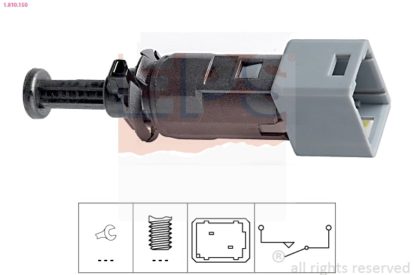Stop Light Switch Made in Italy - OE Equivalent 1.810.150