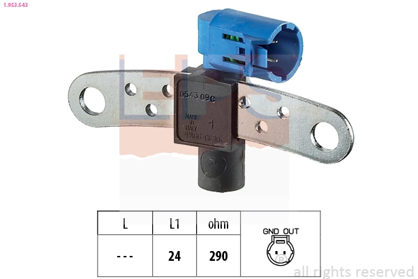 Sensor, crankshaft pulse Made in Italy - OE Equivalent 1.953.543