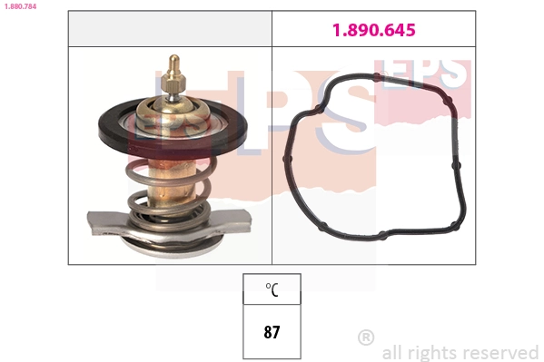 Thermostat, coolant Made in Italy - OE Equivalent 1.880.784
